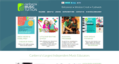 Desktop Screenshot of canberramusictuition.com.au